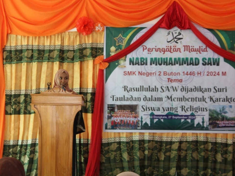 SMK Negeri 2 Buton Gelar Peringatan Maulid Nabi Muhammad SAW dengan Meriah
